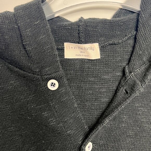 1+ in the family black button sweater kids 36m - Picture 4 of 4